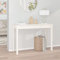 WIFESE Konsolentisch Weiß 110x40x75 cm Massivholz Kiefer Beistelltisch Holz Flur Möbel Konsolentisch Holz Telefontisch Ablagetisch Konsolentische fürs Wohnzimmer Modisch und Elegant