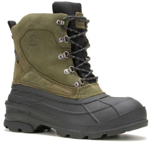 Kamik® Bottes d'hiver canadiennes Denali - Marron - Imperméables - Pour homme, vert olive, 43.5 EU