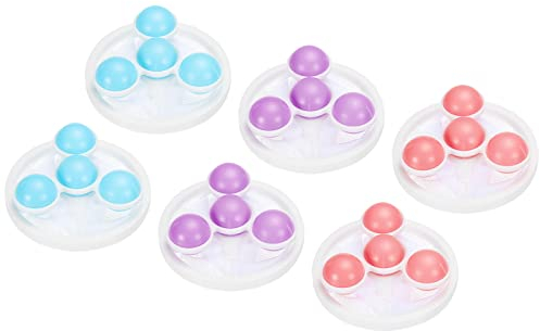 sourcing map 6Stk Waschmaschine Haar Filter Reinigungsnetz Tasche wiederverwendbar Haustier Pelz Entferner Kunststoff Lila Rosa Blau für Wäsche Waschmaschine