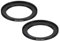PATIKIL 46mm-58mm Metal Step Up Ring, 2 Pack Camera Lens Filter Adapter Ring Aluminum Filter Adapter Ring for Camera Lenses Hood, Black