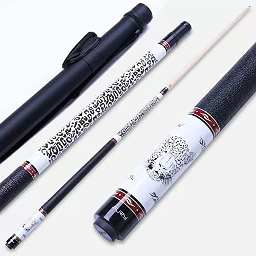 SchAan Billiard Queue Set Billiard Tisch mit zubehör Pool Queue 17,5 oz ~ 19 oz 147 cm Pool Queue mit 11,75 mm/12,75 mm Kopf Professioneller Ahorn-Queue