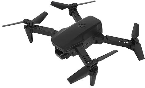 WOOXGEHM Mini Drone Plegable, Cuadricóptero RC de Bolsillo con Cámara Dual 4K, Regalo para Principiantes, Ruta de Trazado de Aplicaciones, con Luces LED y Giroscopio de 6 Ejes, Fácil de Volar(Negro)