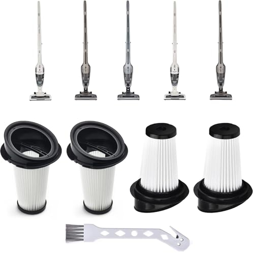 Filter für Handstaubsauger Ersatzfilter für Eureka Staubsaugerfilter, 4-Pack mit 1 Reinigungsbürste, für Grundig VCH9629 VCH9630 VCH9631 VCH9632 VCH9829 VCH9832, für Gorenje SVC144FBK SVC216FR