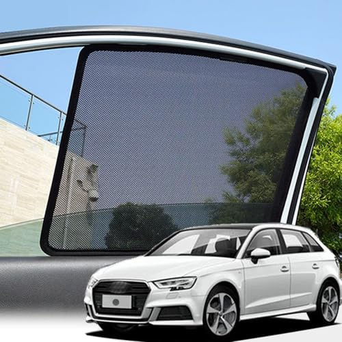 SUMRED Parasol Coche Lateral Ventana para Audi a3 8v sportback 2013-2017, Trasera Parasol Ventana Cortinas Coche Protección UV Protege Bebe Niños Mascotas,1PCS Back