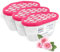Aquafloow Deshumidificador 400 ml, Antihumedad Habitación 3 Piezas ROSE | Neutralizador de Olores, Absorbente de Humedad para Cocina, Armario, Baño, Estudio, Ropa
