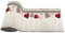 Tappeto Cucina Antiscivolo Lavabile Passatoia Cucina Corridoio Camera Ingresso Resistente Tappeto Multiuso al Metro Made in italy 52x300 cm Mod.77 Cuori Shabby