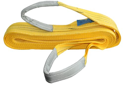 Hebeschlinge 6 Meter bis 3000 kg, DIN EN 1492-1 Zertifiziert, Hebeband 6m / 3t, Hebegurt | Krangurt | Kranschlinge | Tragegurt