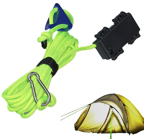 Smileshiney Lichterketten für Camping, im Dunkeln leuchtendes Paracord | Wasserdichtes Camping-Lichtschlauch,Leichte Zeltschnur, Campingseil, Outdoor-Campingausrüstung für Tarp Canopy Shelter,