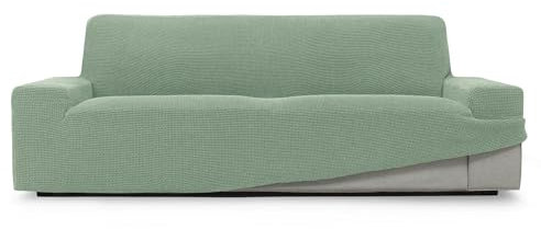 ECOMMERC3 Sofaüberwurf für 3-Sitzer, 180-230 cm, Sofa-Effekt, Türkis, einfache Anbringung