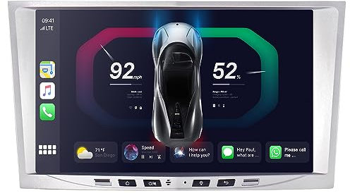 JUNHUA Android 13 Radio für Opel Corsa d/Astra h/Zafira b/Meriva/Vivaro Stereo 8 Zoll 2+32GB Kapazitiv Touchscreen Autoradio USB Bluetooth FM Wireless Carplay (Silber)