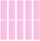 PATIKIL Strisce di Lettura Guidate, 10pz Segnalibri Sovrapposizione Colorata per Ridurre Stress Visivo Materiale Didattico con Riga per Classe, Rosa