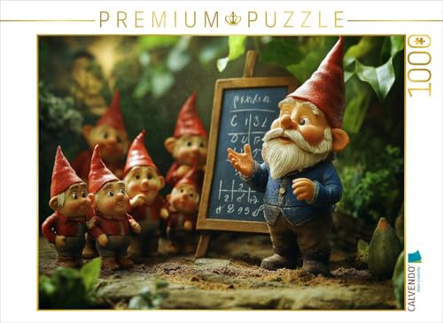 CALVENDO Puzzle Die geheime Schule der Gartenzwerge | 1000 Teile Lege-Größe 64 x 48 cm Foto-Puzzle für glückliche Stunden