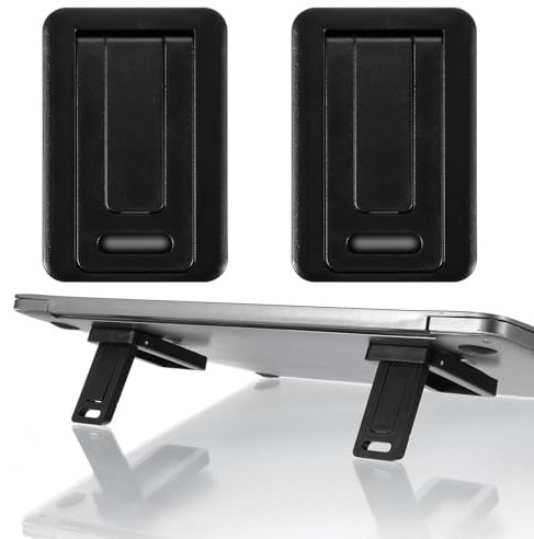 AOZUO 2 Pcs Portable Computer Keyboard Stand, Invisible Keyboard Riser, Mini Laptop Stand, Adhesive Foldable Laptop Riser Cooling Lightweight Holder Mount for Laptop Wireless Keyboard