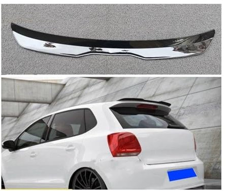 Heckspoiler Für VW Für Polo MK5 Für GTI/Für Line Lip Flügel Spoiler Für Polo MK5 6R 6C ABS Kunststoff Hinten Fenster Spoiler Hinten Dach Spoiler Spoiler Wing(Carbon Fiber Pattern)
