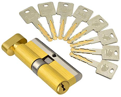 Upvc Door Locks, Barrel Locks with Keys Door Idling Lock Core Single Open 70/75/80/105/110mm Hit Door Lock Cylinder(100mm 50 add 50mm)