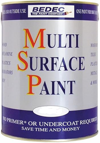 SuperGift.com 750ml Soft Satin Multi-Surface Paint, Durable Interior and Exterior Finish for Wood, Metal, Plastic, Masonry, Furniture, Cabinets, Doors, DIY and Home Improvement Projects - Yellow