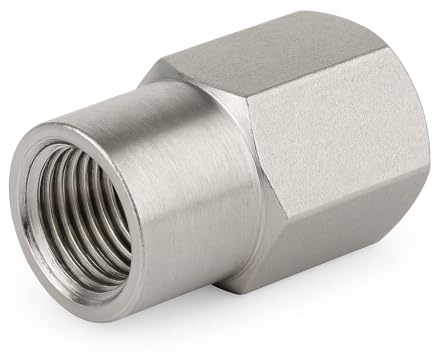 Manicotto di Collegamento ANI 33/M9 – Raccordo Femmina-Femmina 1/4F x 3/8F per Aria Compressa – Adattatore per Compressore e Impianti Pneumatici – 1 Pezzo – LEMAG SRL
