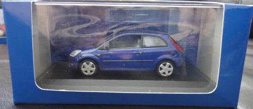 Ford Fiesta, met.-blau, 3-Türer, 2002, Modellauto, Minichamps 1:43