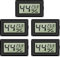 EEEKit Mini Hygrometer Thermometer, 5Pack LCD Digital Temperaturmesser Feuchtigkeitsmesser für Büro Gewächshaus, Schwarz