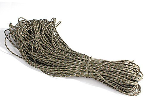 Werse 100M Rolle Multifunktions 4mm Stränge Fallschirm Lanyard Seil - Camouflage Grün