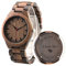 LMWOOD Herrenuhr aus Holz Mit Gravur - Geschenk für Ehemann, Bräutigam, Trauzeugen - Walnuss Armbanduhr