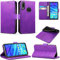 Huawei P Smart 2019 / Honor 10 Lite Case, Premium PU Leather Flip Wallet Phone Case Cover with Magnetic Closure Stand Card Holder for Huawei P Smart 2019 / Honor 10 Lite (Purple Book)