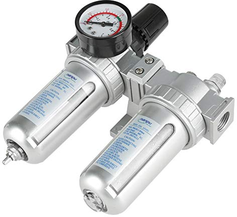 Regolatore filtro aria Separatore di umidità Compressore 1/2 Separatore d'acqua per l'umidità Separatore d'aria per compressore Separatore d'aria per kit di utensili ad aria con manometro.