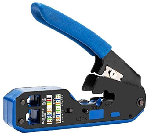 Rj45-Tool Netzwerk Crimper Kabel Stripping Zange Stripper für RJ45 CAT6 Cat5E Cat5 Rj11 RJ12-Stecker