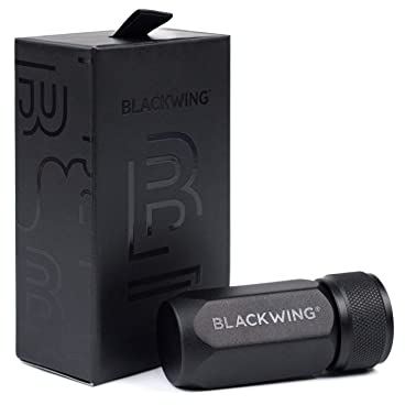 Blackwing Anspitzer für lange Spitze, Klinge aus deutschem Stahl, gefertigt aus Aluminium, kompaktes Design, Schwarz
