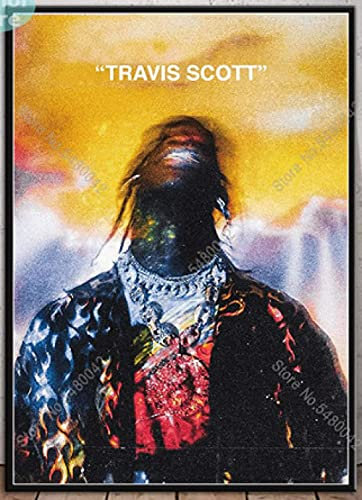 TOSSPER Puzzle 1000 Teile Travis Scott Musik Star Rap Rapper Rodeo Astroworld Poster für PapierSpielzeug für Erwachsene Dekompressionsspiel