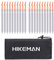 HIKEMAN 20 Pack Tent Pegs Aluminium Alloy Tent Stakes with Drawstring Bag For Outdoor Camping Trip Hiking Beach Heavy Duty(Silver)
