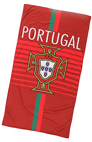 SPYMINNPOO WM Badetuch, 2022 Strandtuch Nationalmannschaft Abzeichen, Länderflagge Handtuch 140 X 72 cm für Geschenke Fans (Portugal)