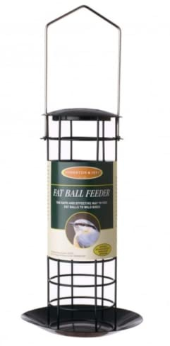 Metal Fat Ball Feeder with Tray x 1 Metal Wild Bird Feederr SMF