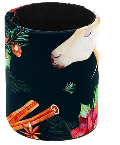 Eslifey Stiftehalter, runder Stifthalter für Schreibtisch, Einhorn Pferd Blume Stifteköcher Stiftebecher Make-up Pinsel Halter Ständer Display Schreibtisch Schreibwaren Organizer für Home Office