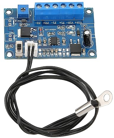 Vikye 12V 24V Adjustable PWM Fan Speed Controller, 19.7in Cable PC CPU Case Fan Temperature Control PC Fan Speed Controller for 2 3 4 Wire Fan