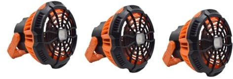 TOPBATHY Tent Lights 3pcs Camping Fan Light Outdoor Tent Camping Essentials Hanging Camping Fan Solar Powered Fan Rechargeable Tent Fan Lantern Tent Fan Hiking Gear Metal X10 Electric Fan Portable