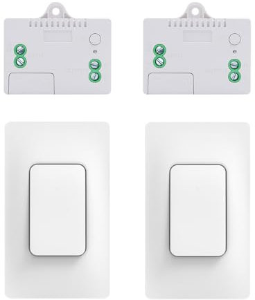 Cerhot Remote Light Switches Wireless, Interruttori di controllo remoto, Interruttore luce cinetico, Interruttore luce wireless Per luci Illuminazione domestica Senza batteria (US 1 marce, 2V2 A)