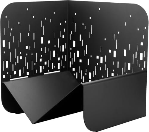 THIRARD - Porte-Bûches Bristol - Acier - Finition Époxy - Rangement Pratique - Pour Bûches 40 cm Max - À Assembler - Fixations Fournies - Utilisation Intérieure et Extérieure - Noir