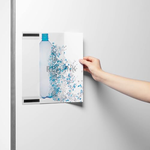 Durable Infohalter rPET A4 magnetisch, aus recyceltem PET, transparent, 5 Stück, 504819
