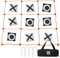 MALLMALL6 Riesiges Tic Tac Toe-Spiel, Sommer, Outdoor, 122 x 122 cm, keine Montage, Holzwurfspiel mit 10 breiten, gewichteten Sitzsäcken, großer Hof, Hinterhof, Rasen, Karneval, Camping, Werfen für