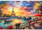 MEIYUDA 5D Diamond Painting Bilder Erwachsene Kinder Paris Stadtansicht, Diamant Painting Bilder DIY Set Bild, Malerei Kristall Diamond Painting Set Erwachsene für Home Wand Décor 40x30cm