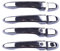WHXNILS Couvercle de poignée de porte latérale extérieure, poignée de réglage, couvercle de biseau, intelligent, sans clé, compatible avec Fiat 500X SUV 2016-2020 2021 2022 2023 ABS chromé