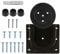 Dart Board Bracket Set - Professional Dartboard Accessories with U-Shaped Groove Design, Screws, Wall Hanging Hooks, and Tape Measure for Secure and Easy Installation