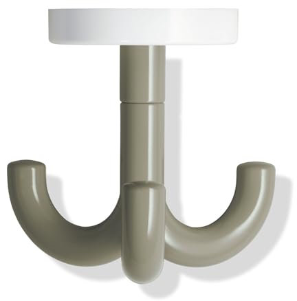 HEWI Dreifachhaken Farbe Sand (Handtuchhaken für Badezimmer, Durchmesser 50 mm, Tiefe 70 mm, aus Polyamid) 800.90.05099 86