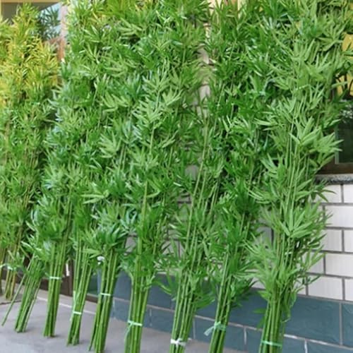 Künstlicher Bambusbaum, 180 cm – 200 cm hoch, realistische künstliche Bambuspflanze für Innen- und Außendekoration, perfekt für Gartenzäune, Raumteiler und DIY-Projekte