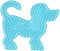 Hama Perlen 8202 Stiftplatte Hund für Maxi Bügelperlen mit Durchmesser 10 mm, transparent, für Kinder ab 3 Jahren