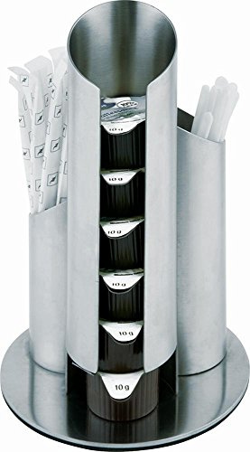 APS 00073 Portionsspender, Ø 11cm, H: 17,5cm, Edelstahl,matt poliert möbelschonende Unterseite