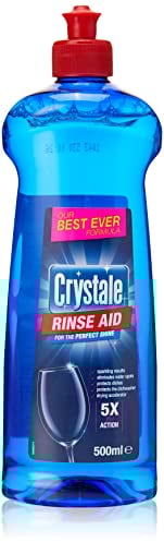 Crystale Total Action Dishwasher Rinse Aid, Streak Free Formula, 500 ml
