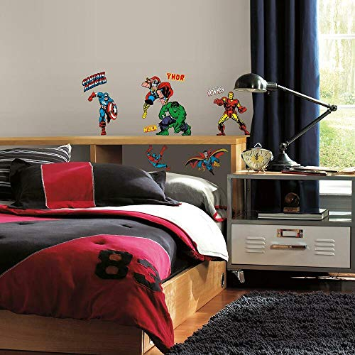 RoomMates RMK2328SCS RM - Marvel Helden Comic Wandtattoo, PVC, Bunt, 29 x 13 x 2.5 cm