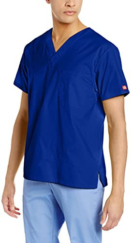Dickies EDS Kasack, Herren Krankenhauskleidung, Schlupfhemd (Galaxy Blue, L)